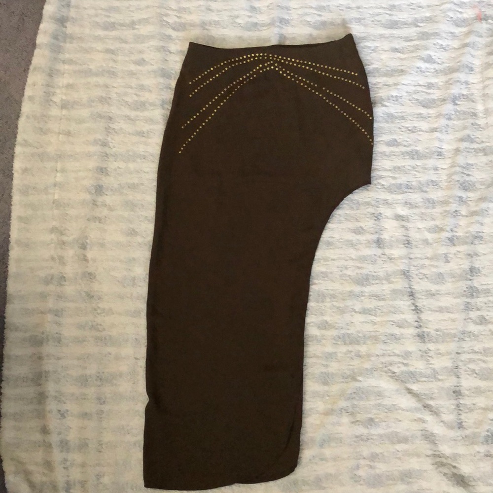 Women’s sexy open side maxi skirt